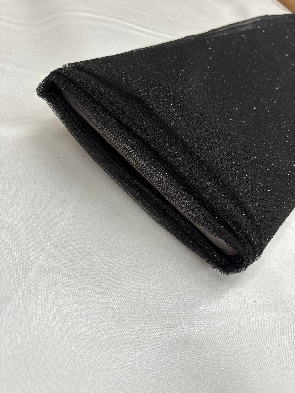 Tulle MORBIDO GLITTER “nero”
