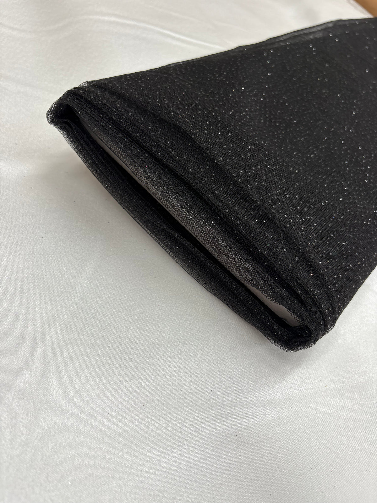 Tulle MORBIDO GLITTER “nero”