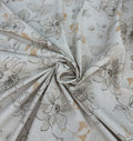 Tessuto LONETA STAMPATO “fiore grigio”