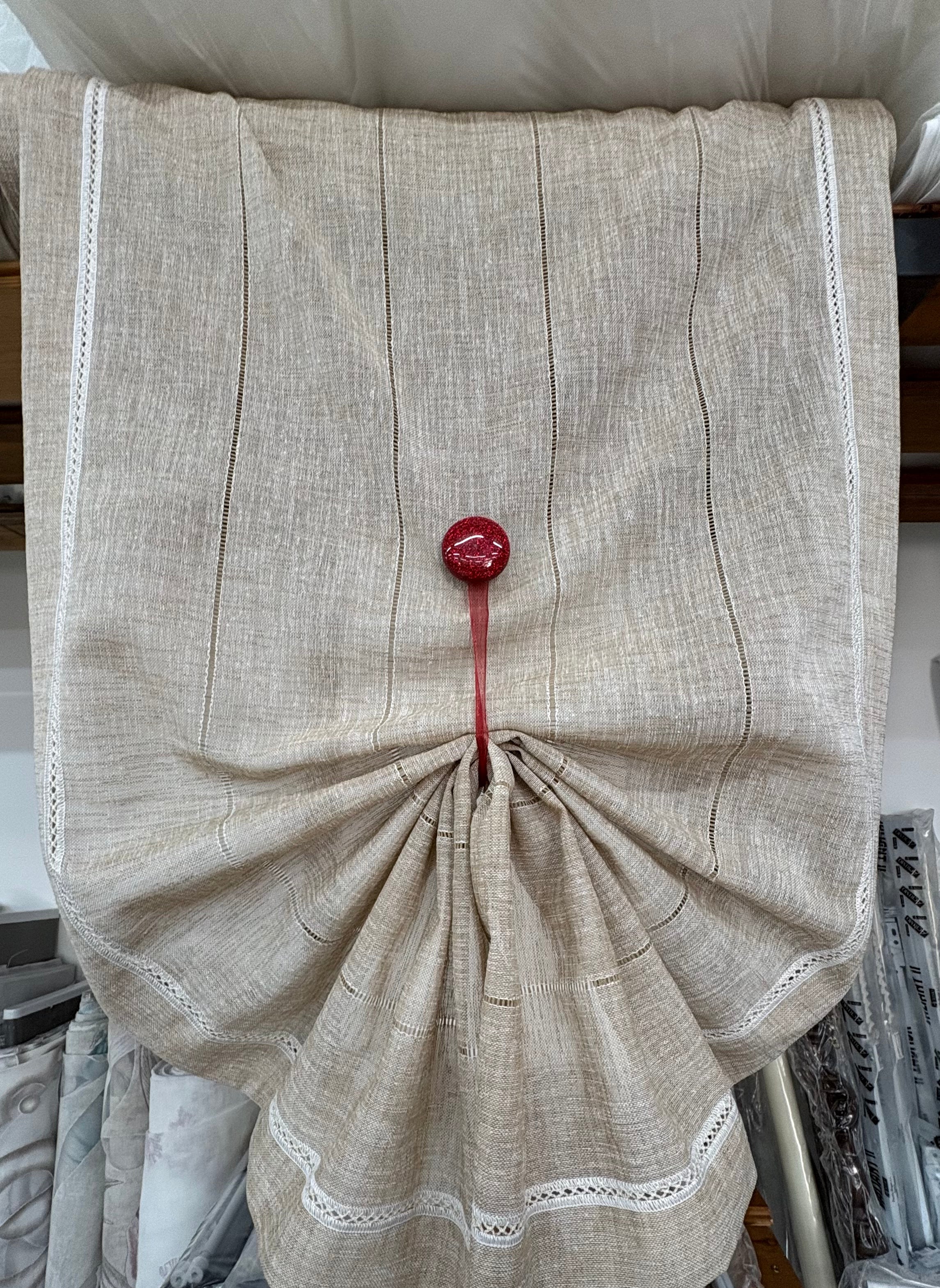TENDINA A VETRO L=60 CM “beige”