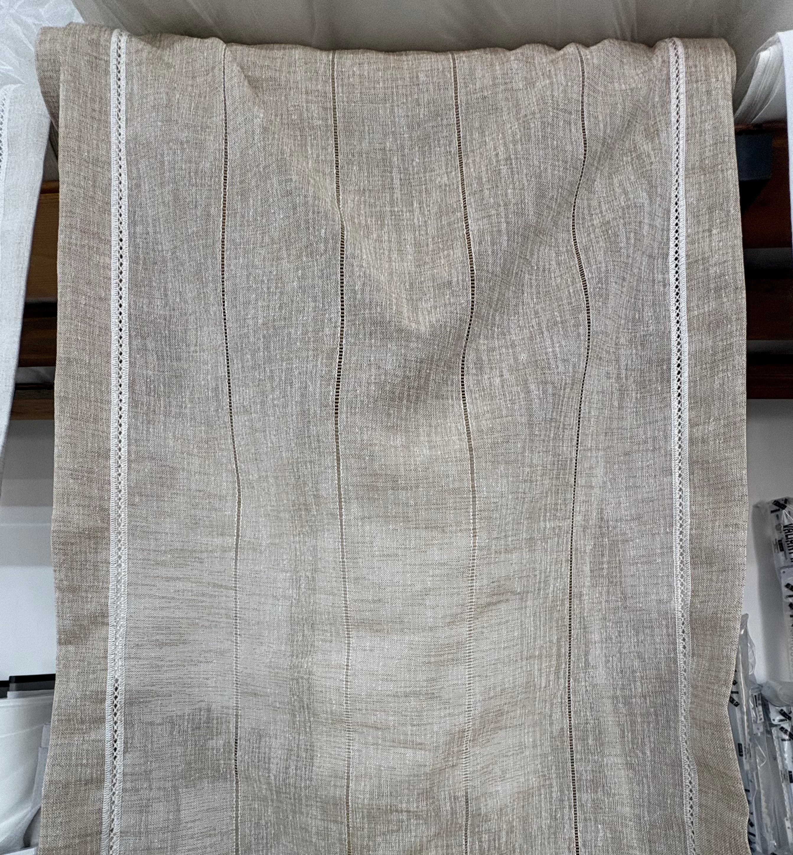 TENDINA A VETRO L=60 CM “beige”