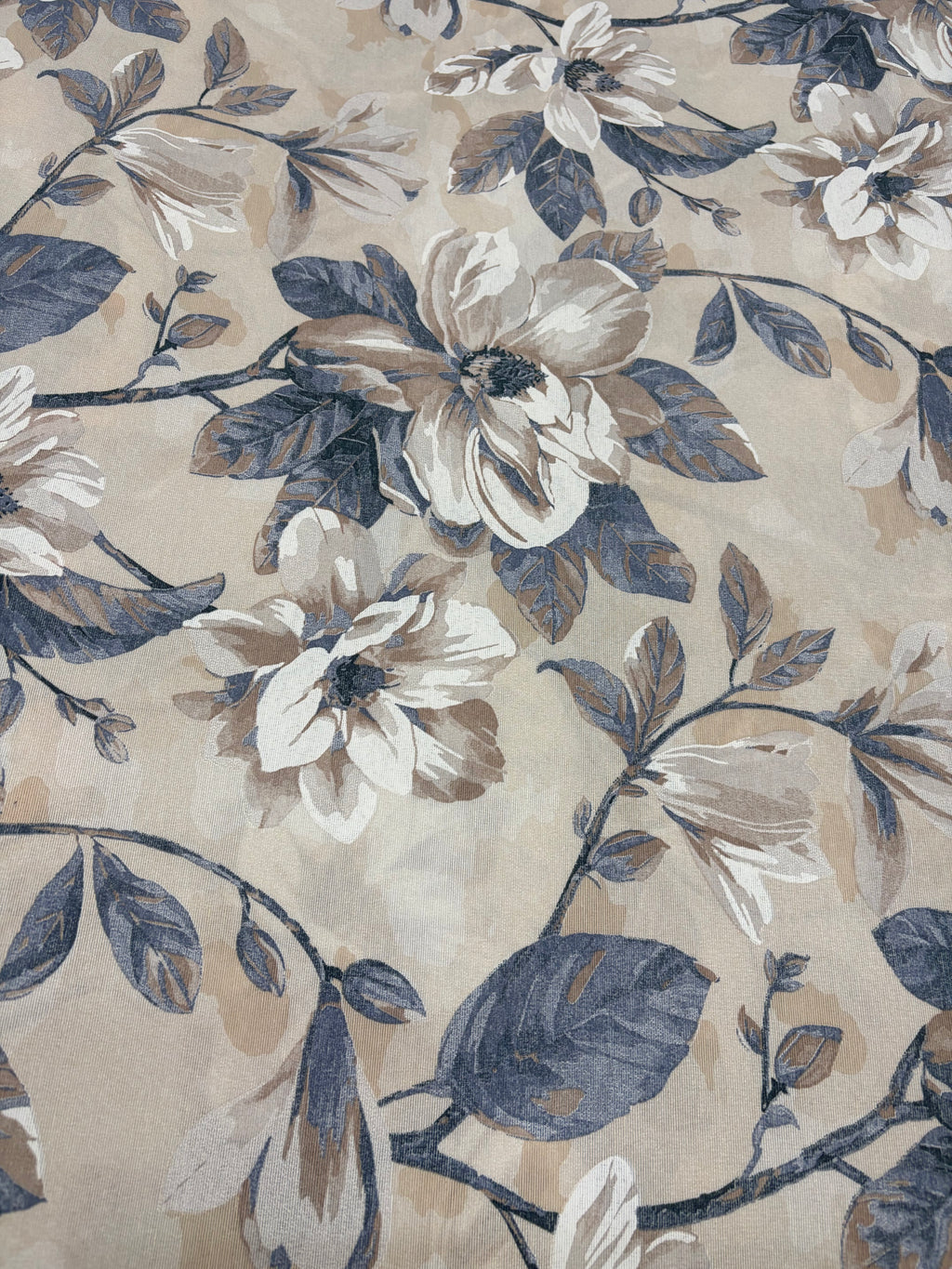 Tessuto LONETA “fiore grande blu”