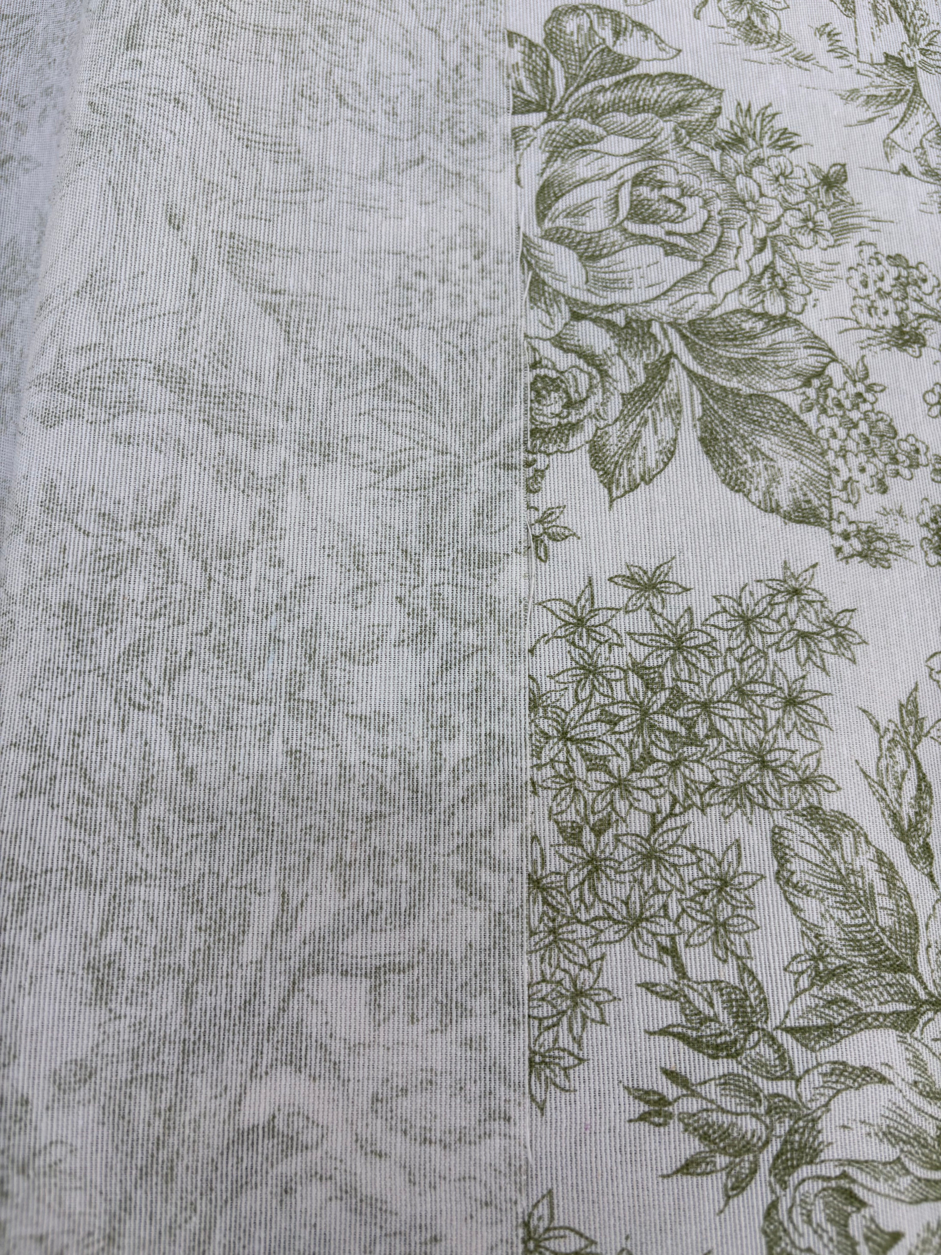 Tessuto LONETA “Toile de jouy verde”