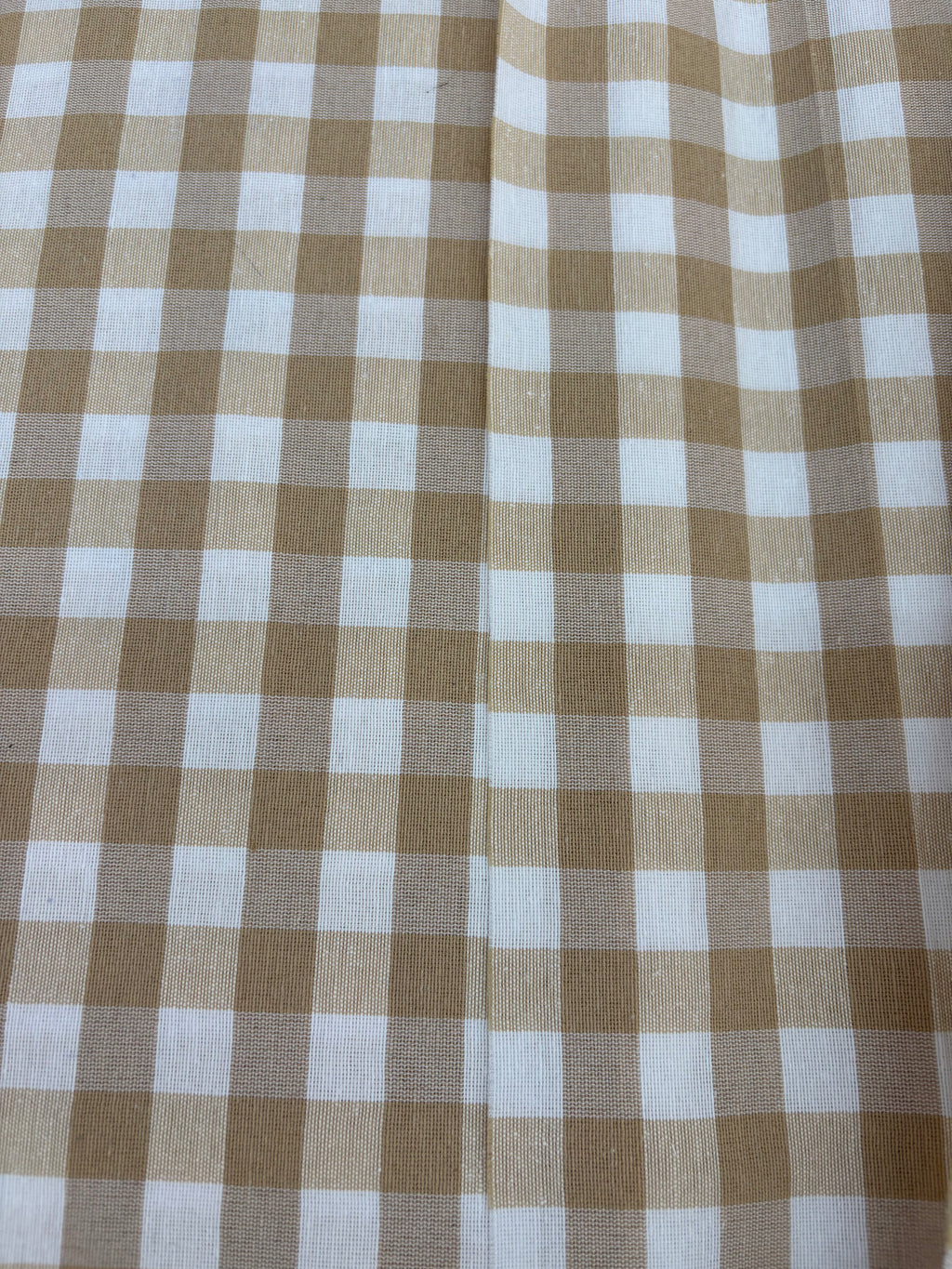 Tessuto TINTO IN FILO “quadretto medio beige”