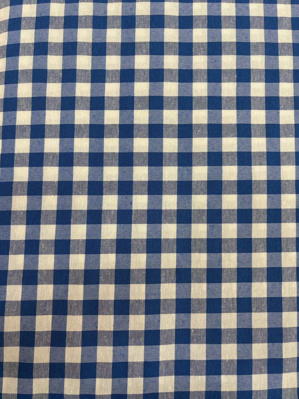 Tessuto TINTO IN FILO “quadretto medio blu”