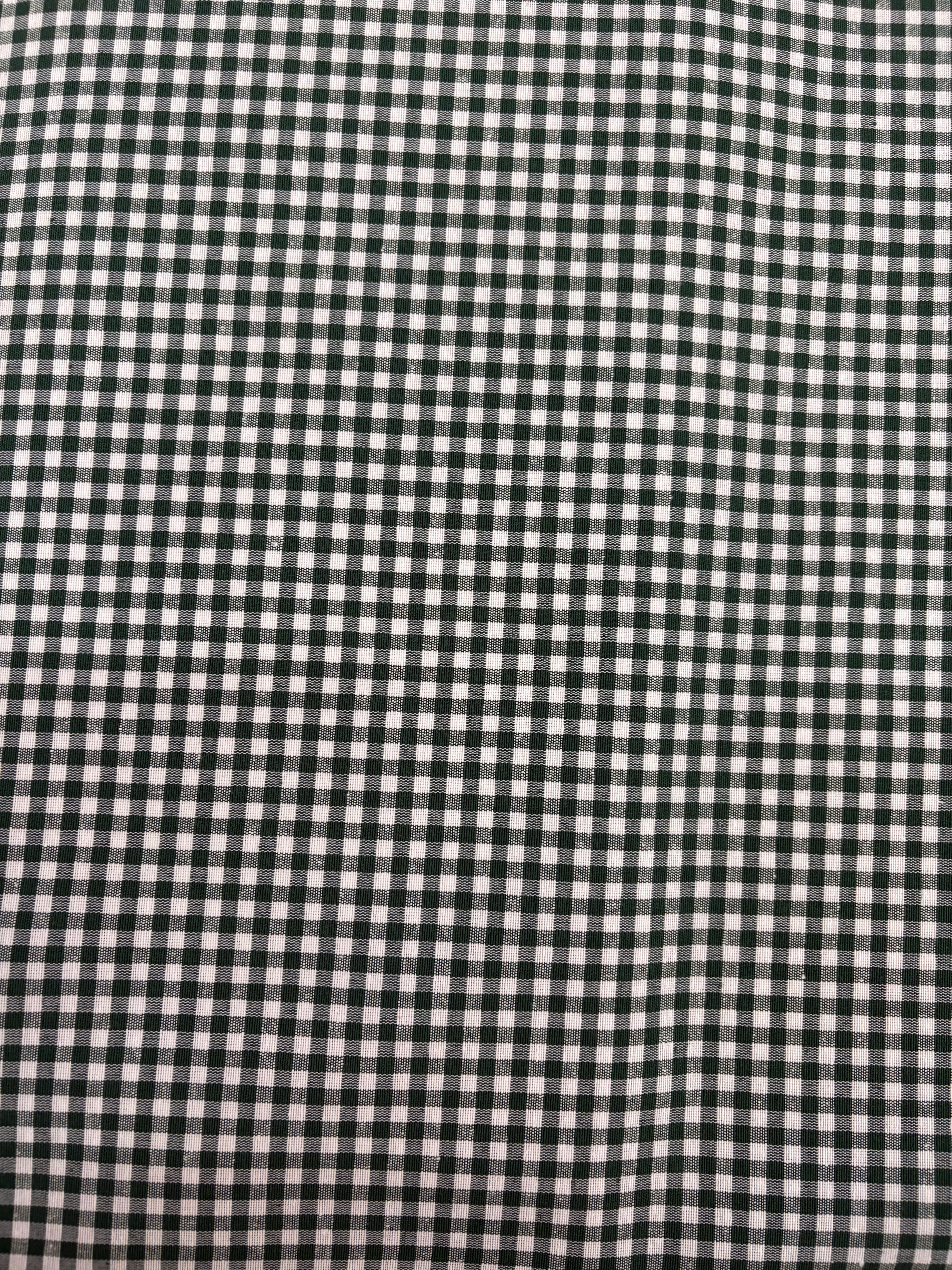 Tessuto TINTO IN FILO “quadretto piccolo verde”