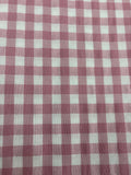 Tessuto TINTO IN FILO “quadretto medio rosa antico”