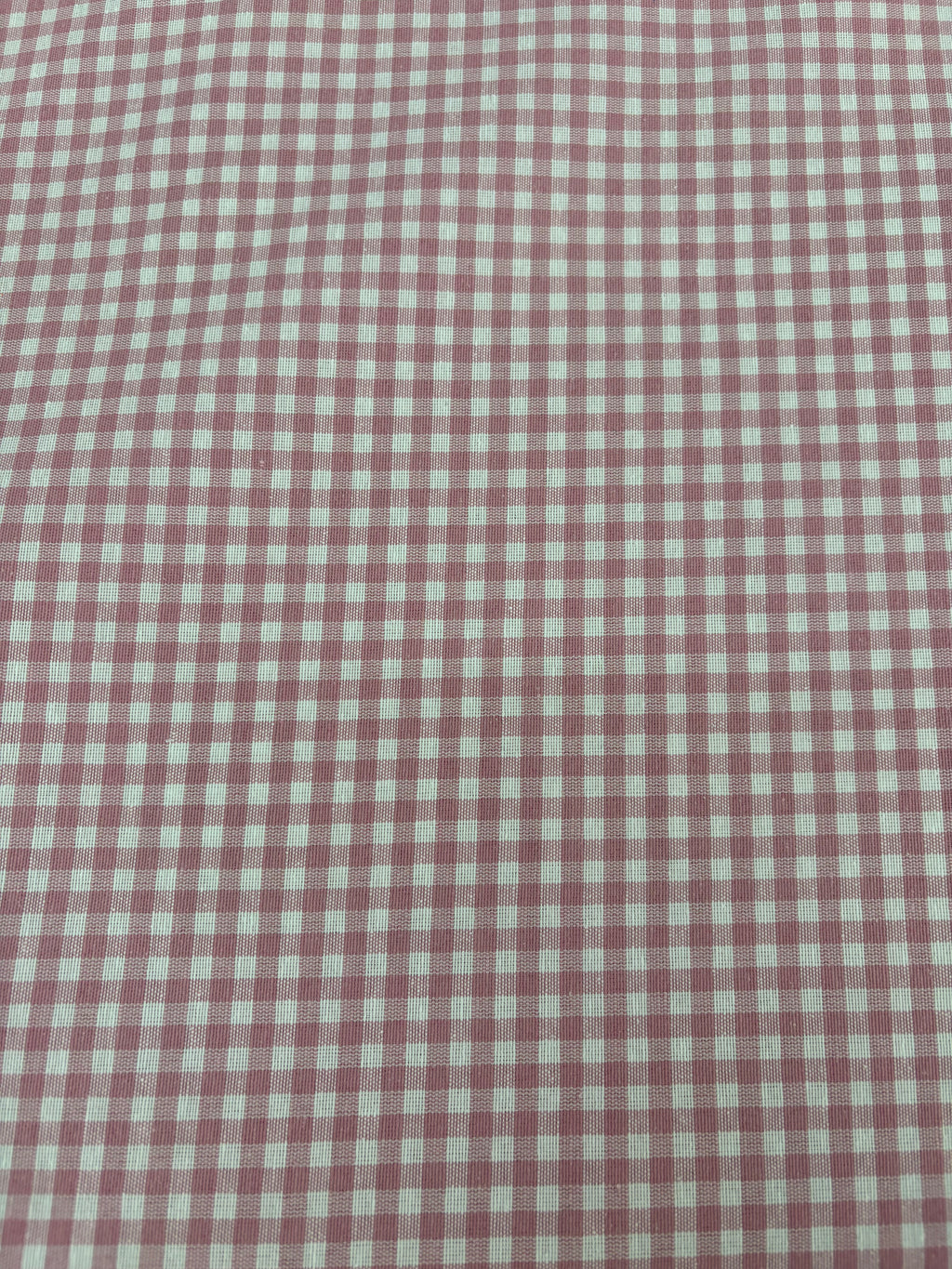 Tessuto TINTO IN FILO “quadretto piccolo rosa antico”