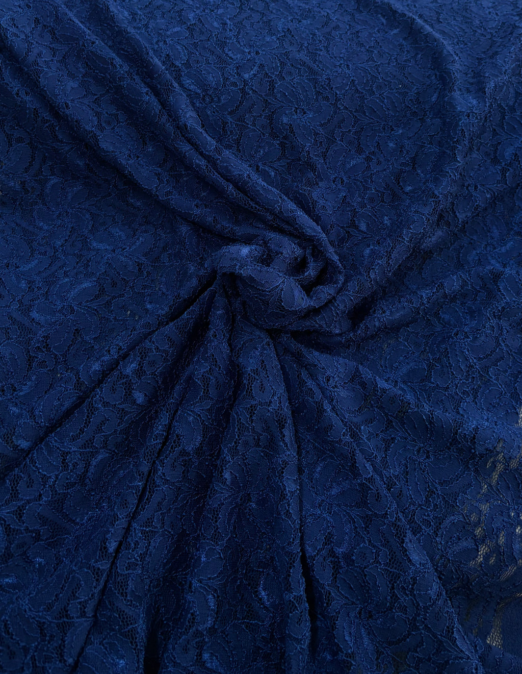 Tessuto PIZZO ELASTICIZZATO “blu notte”