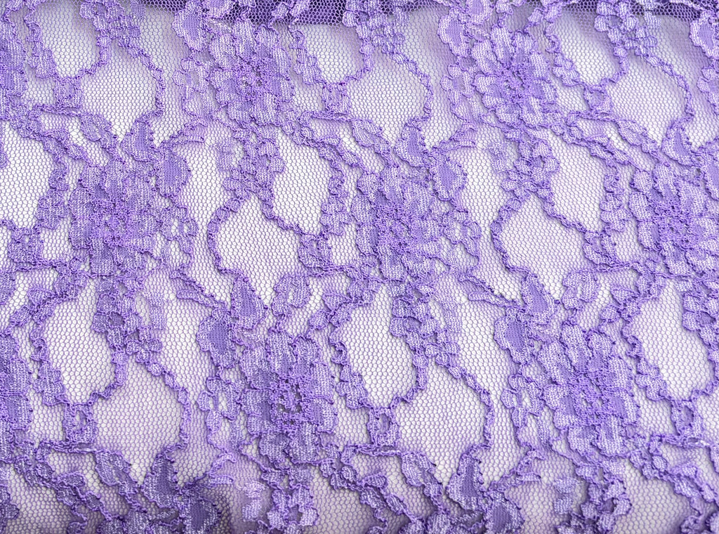 Tessuto PIZZO ELASTICIZZATO “lilla”