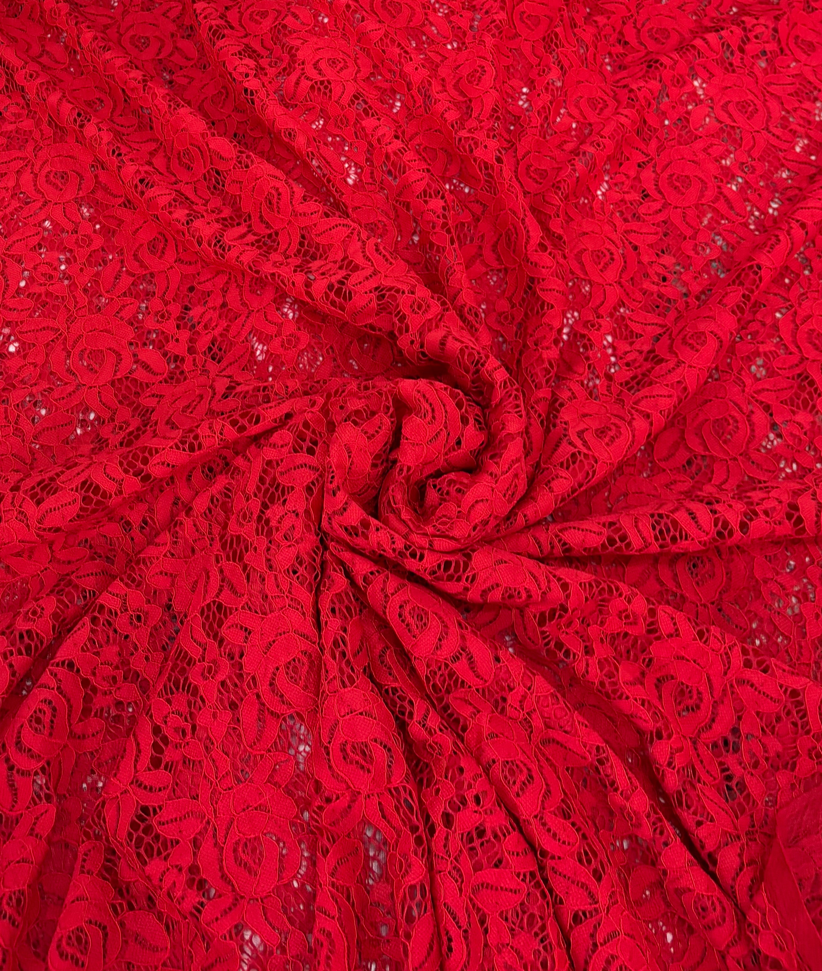 Tessuto PIZZO “rosso vivo”