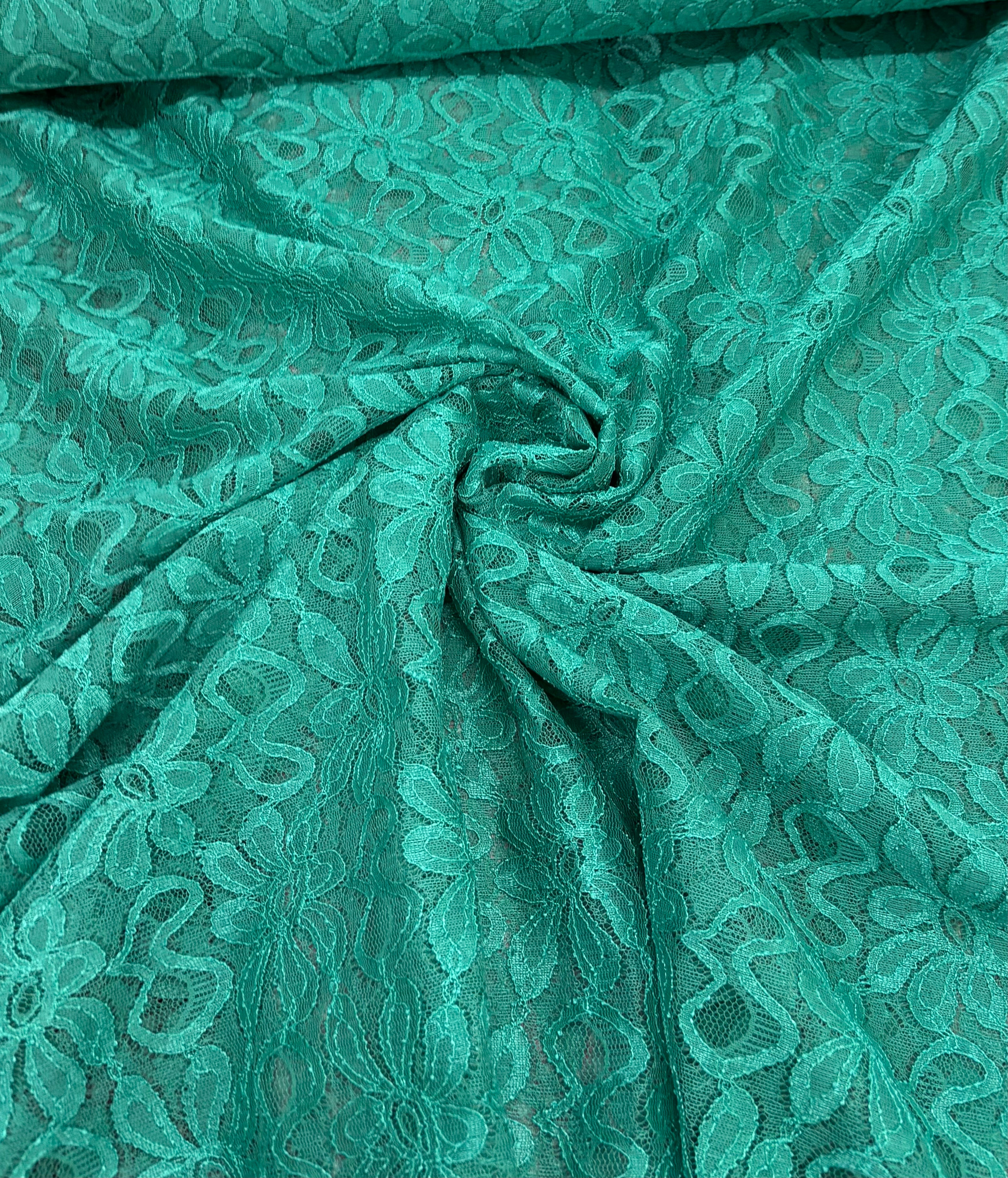 Tessuto PIZZO “verde acqua”