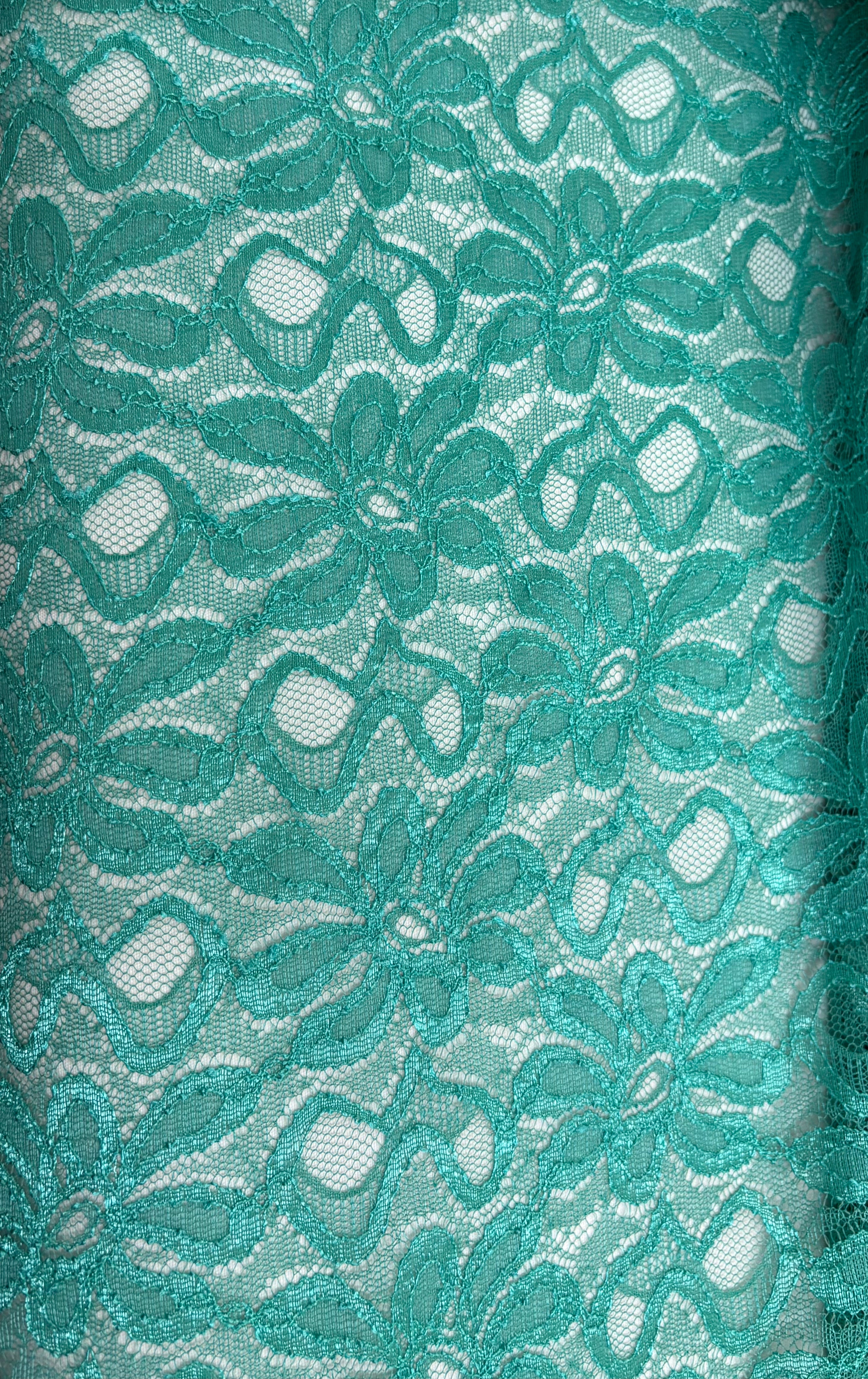 Tessuto PIZZO “verde acqua”