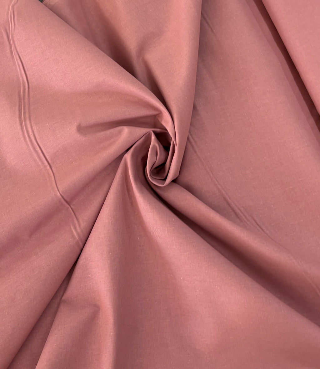 Tessuto COTONE PERCALLE “rosa antico”