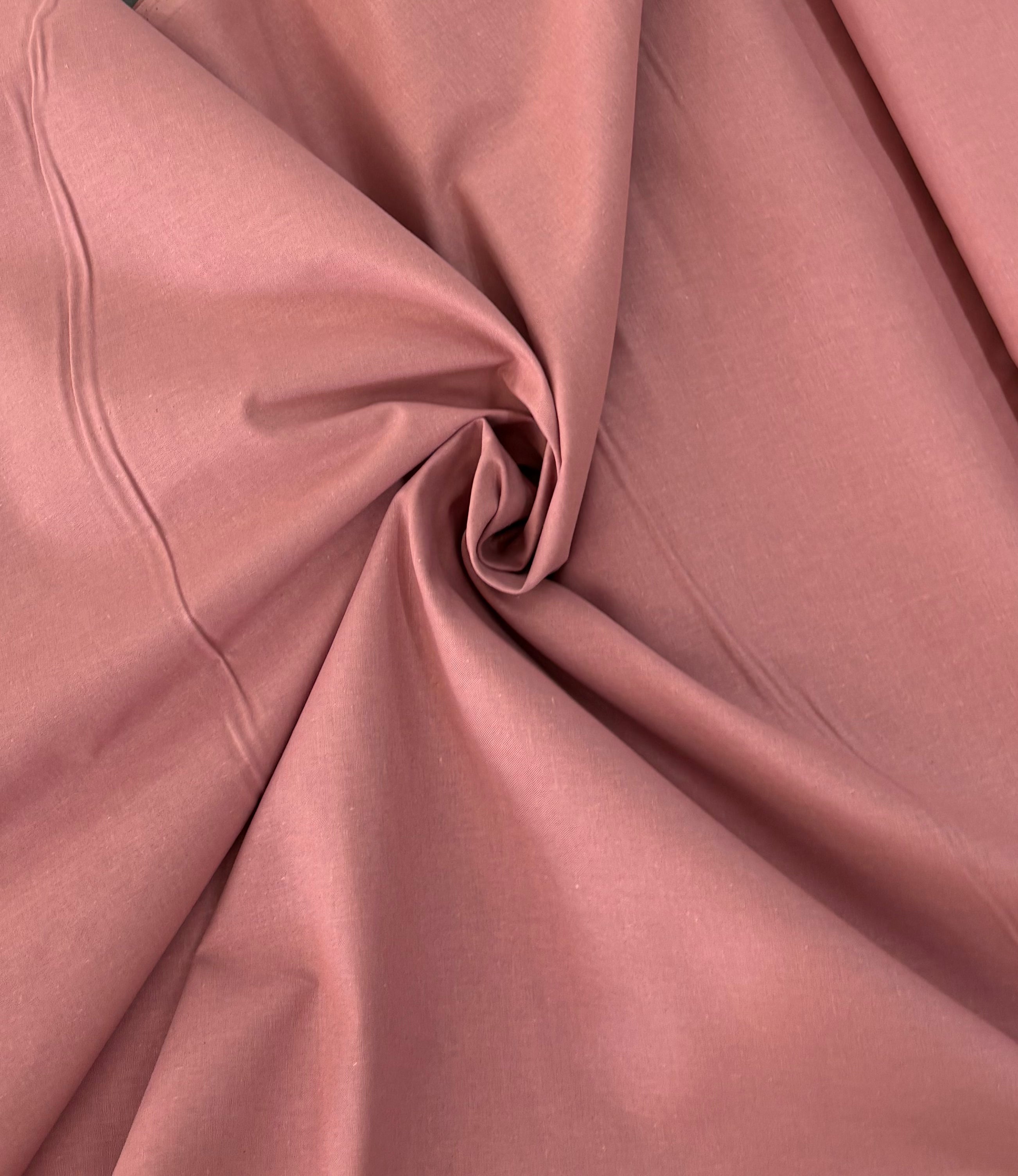 Tessuto COTONE PERCALLE “rosa antico”