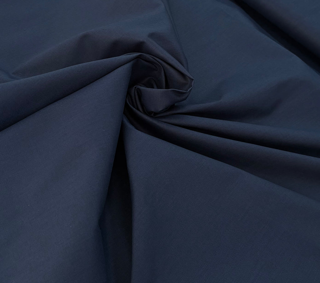 Tessuto COTONE PERCALLE “blu notte”