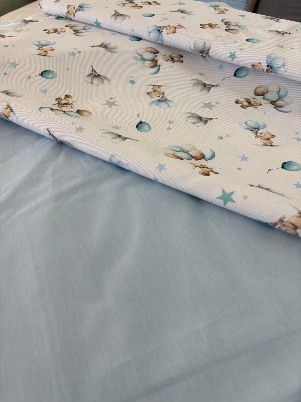 Tessuto COTONE PERCALLE “celeste”