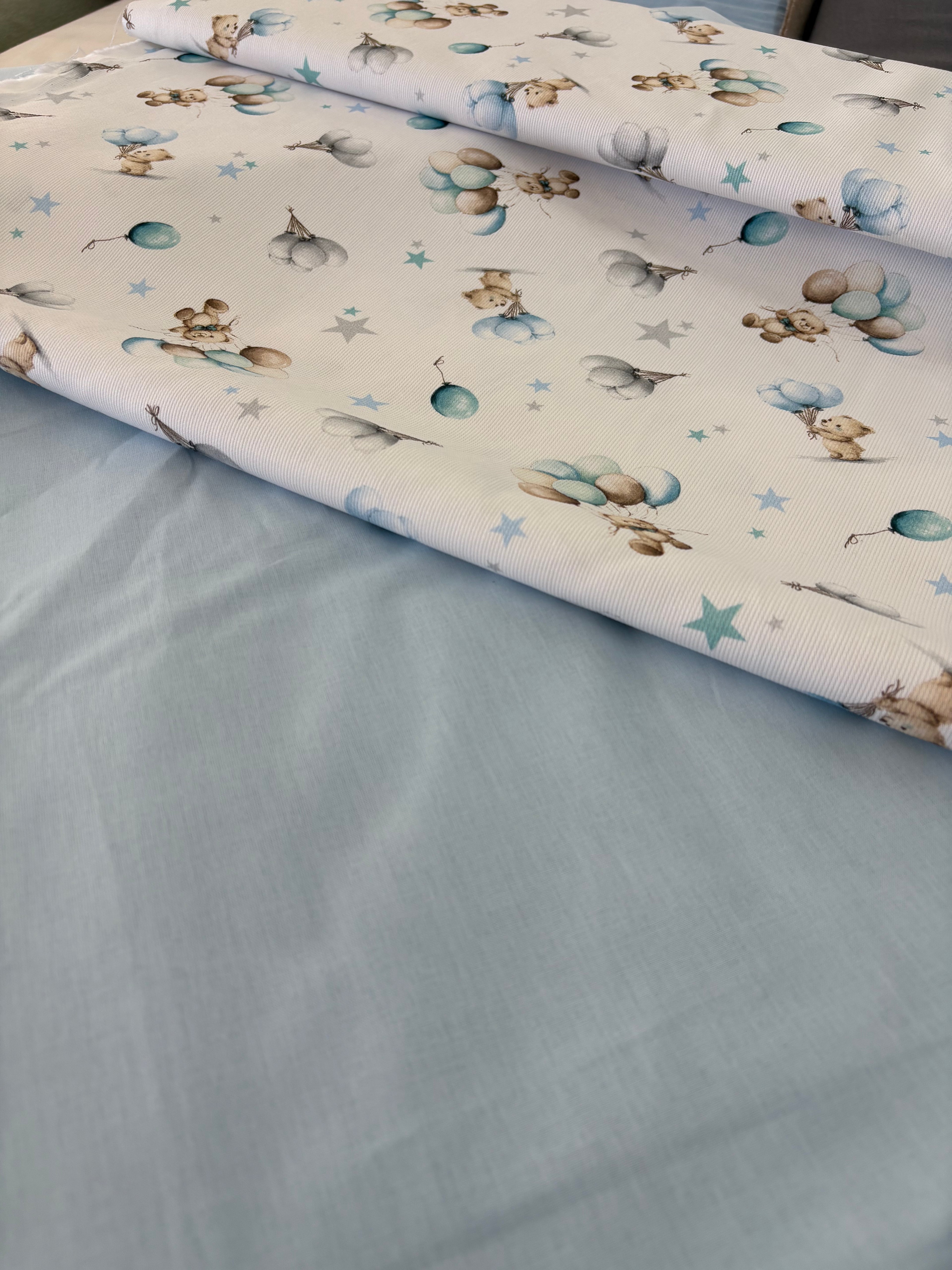 Tessuto COTONE PERCALLE “celeste”