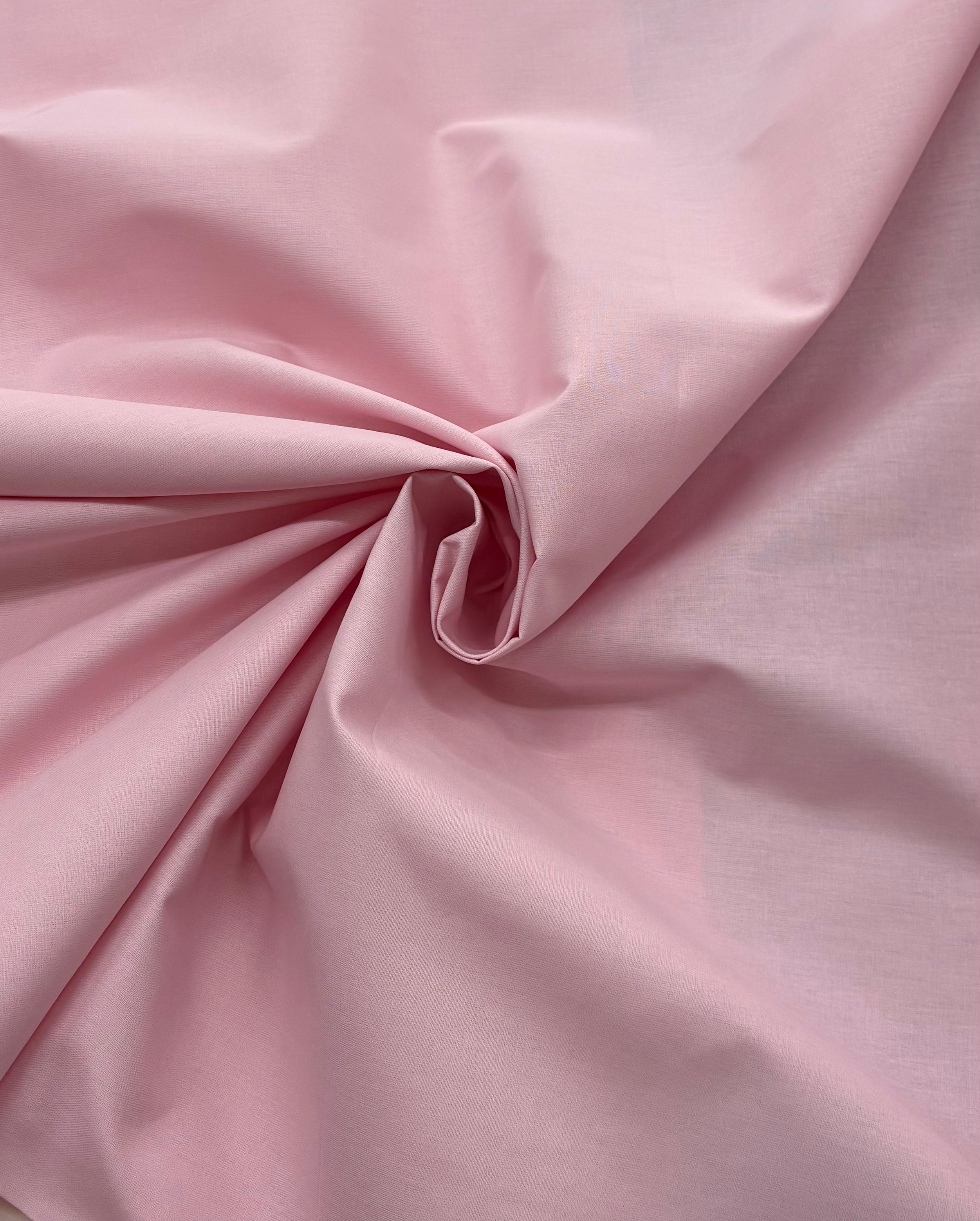 Tessuto COTONE PERCALLE “rosa baby”