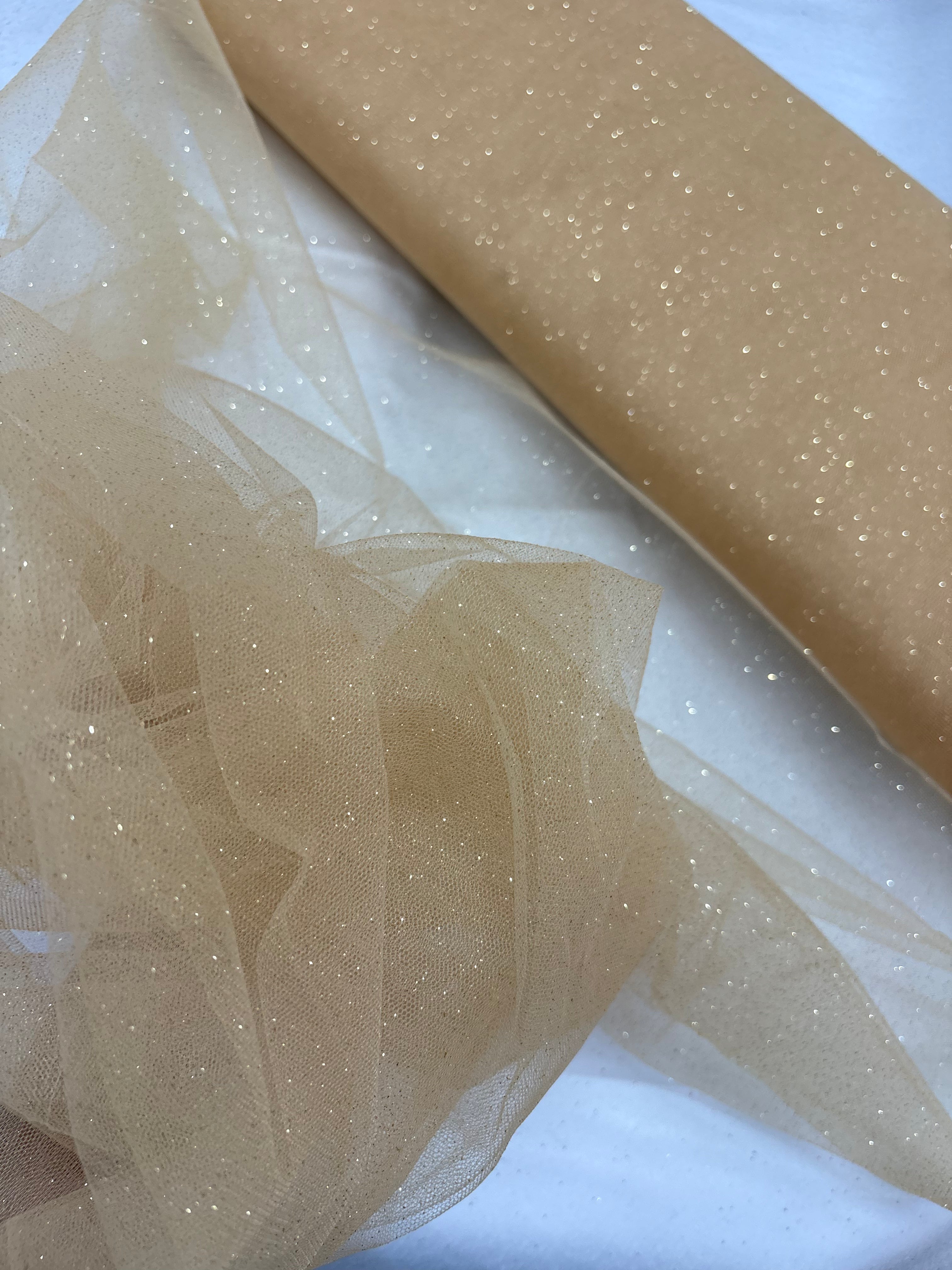 Tulle MORBIDO GLITTER “oro”