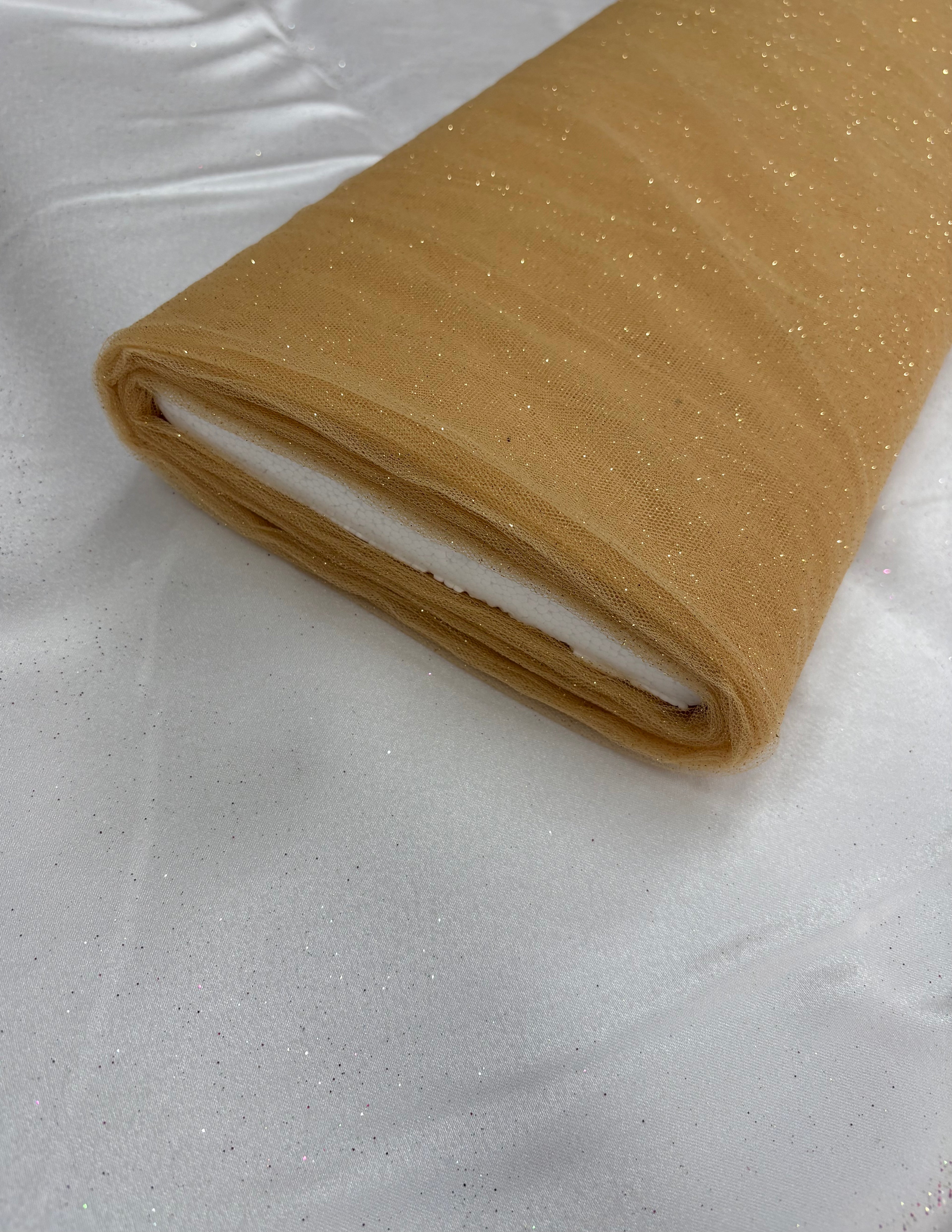 Tulle MORBIDO GLITTER “oro”