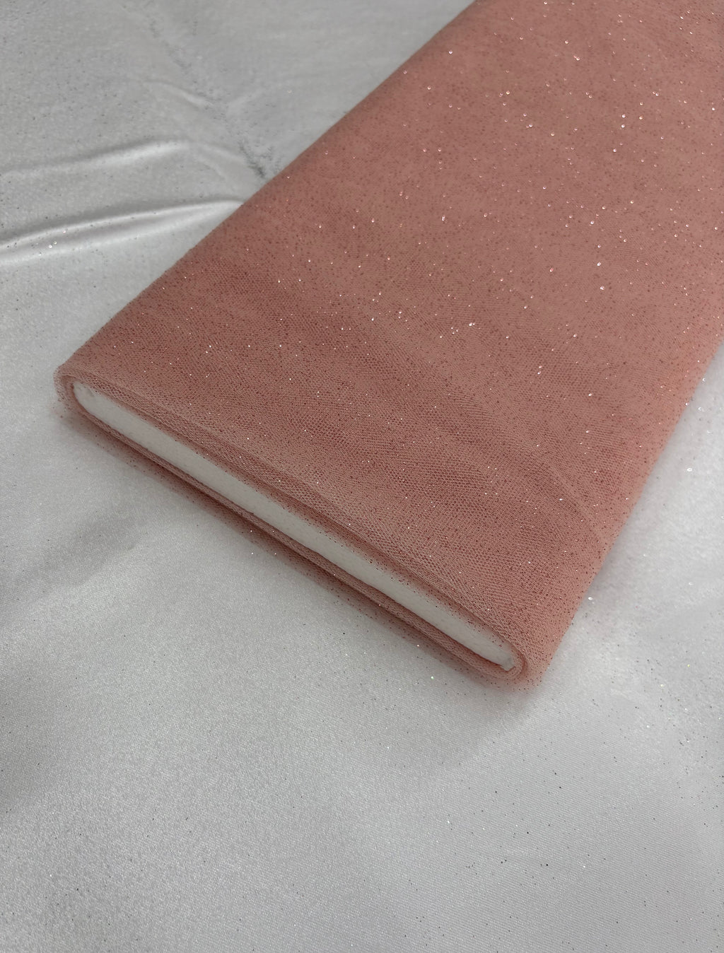 Tulle MORBIDO GLITTER “rosa antico”