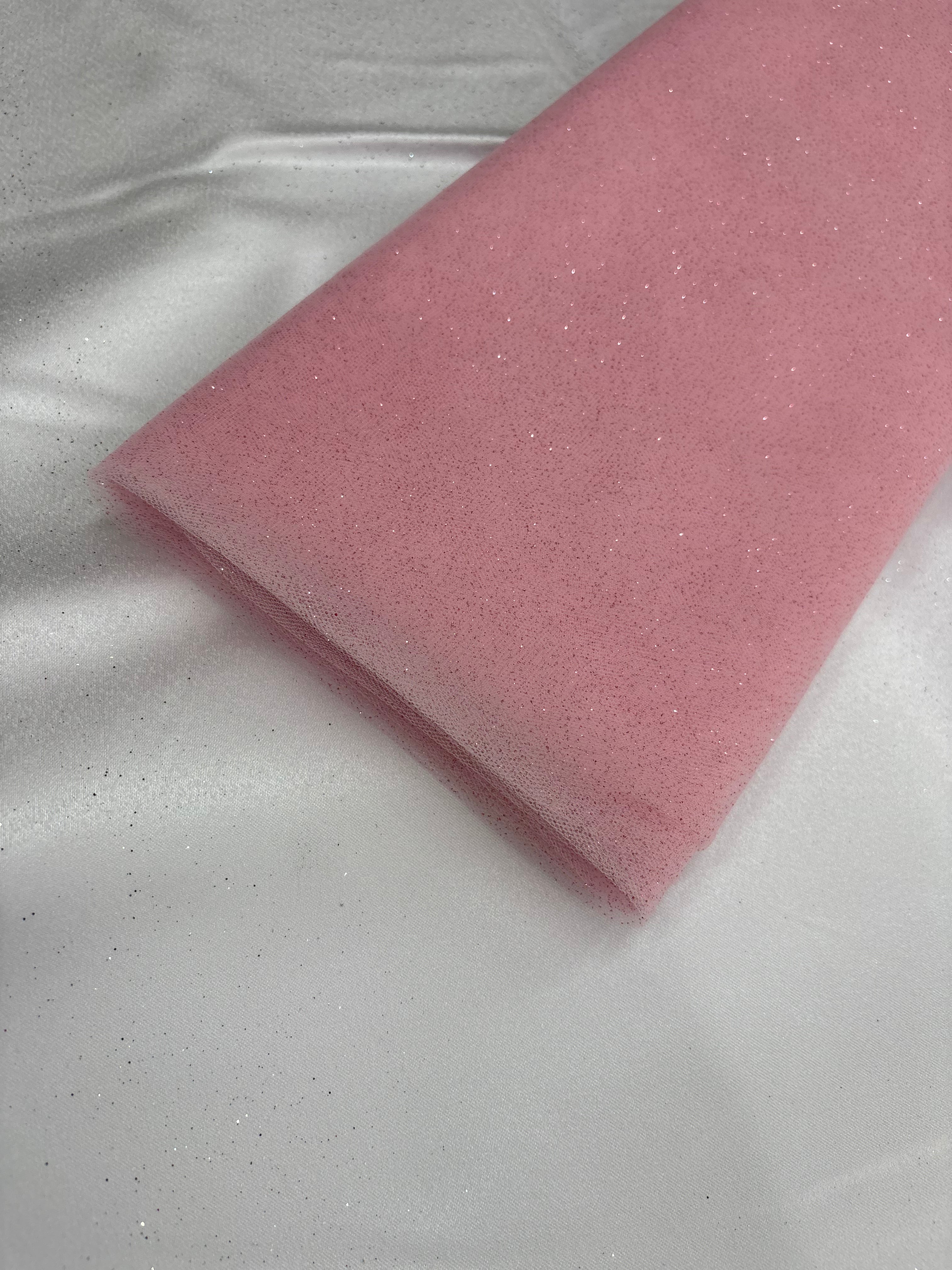 Tulle MORBIDO GLITTER “rosa”