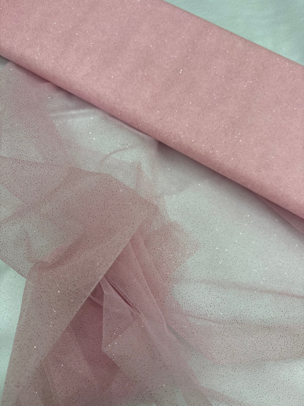 Tulle MORBIDO GLITTER “rosa”