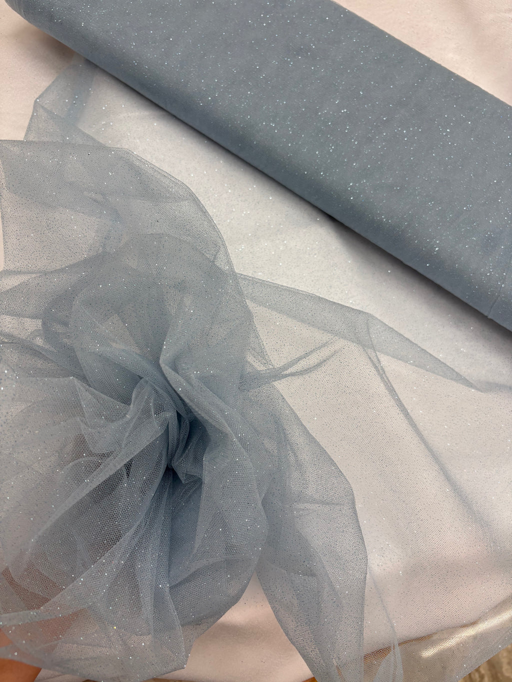 Tulle MORBIDO GLITTER “carta da zucchero”