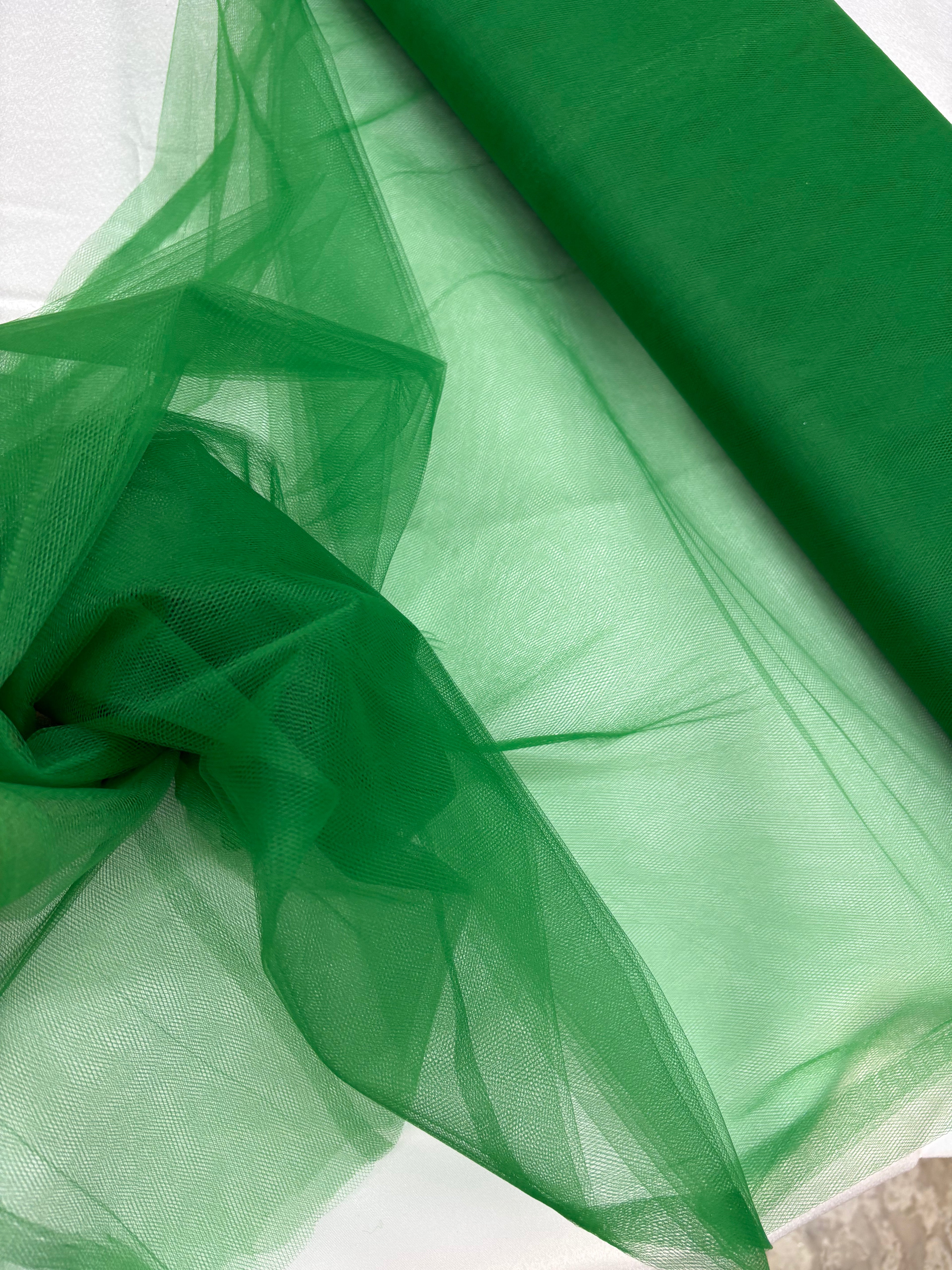 Tulle MORBIDO “verde prato”