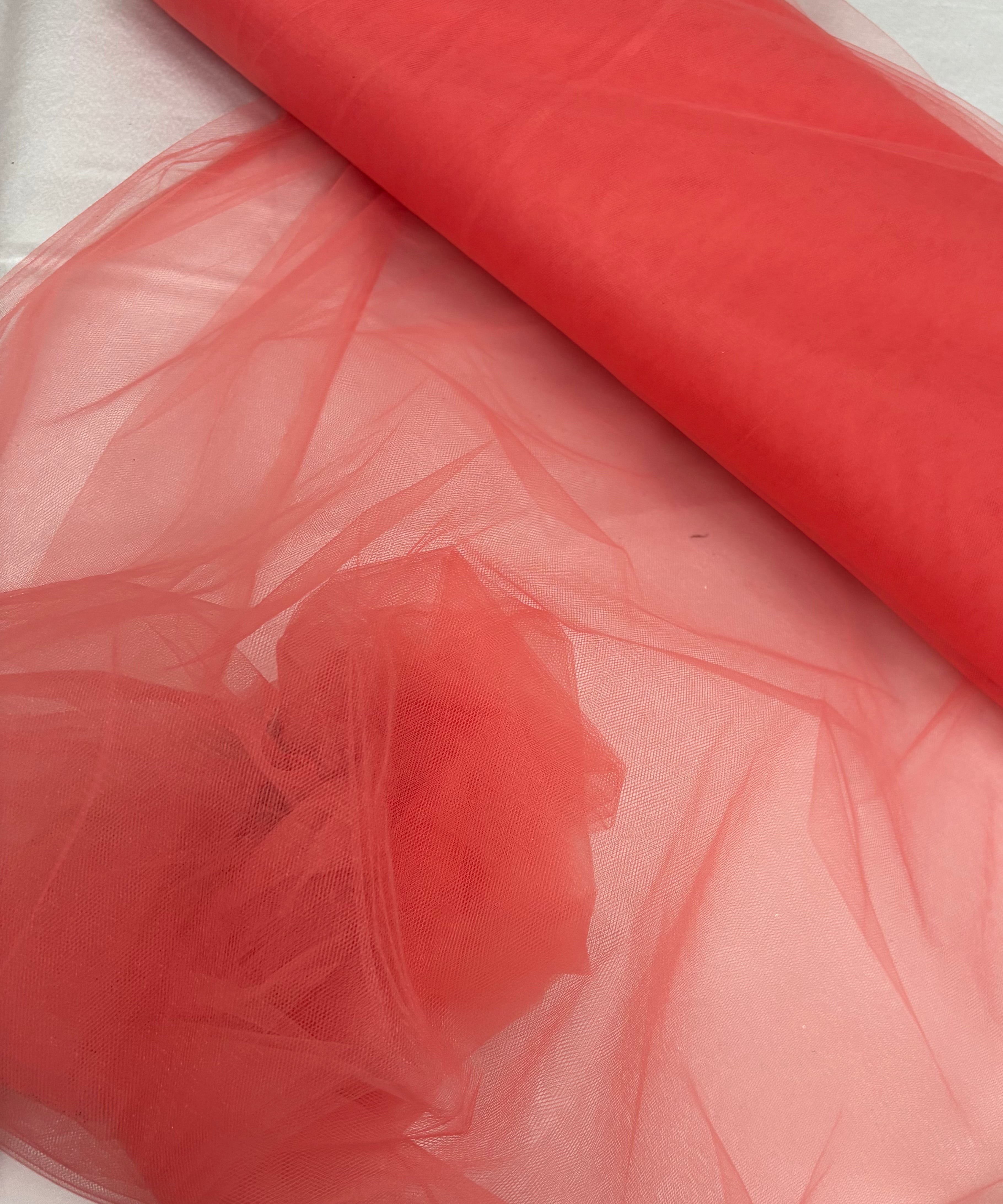 Tulle MORBIDO “corallo”