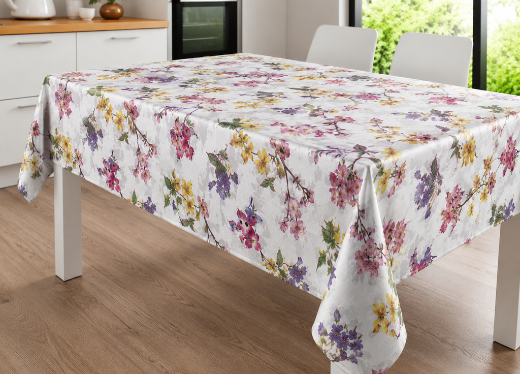 TOVAGLIA PLASTIFICATA IMPERMEABILE “fiori”