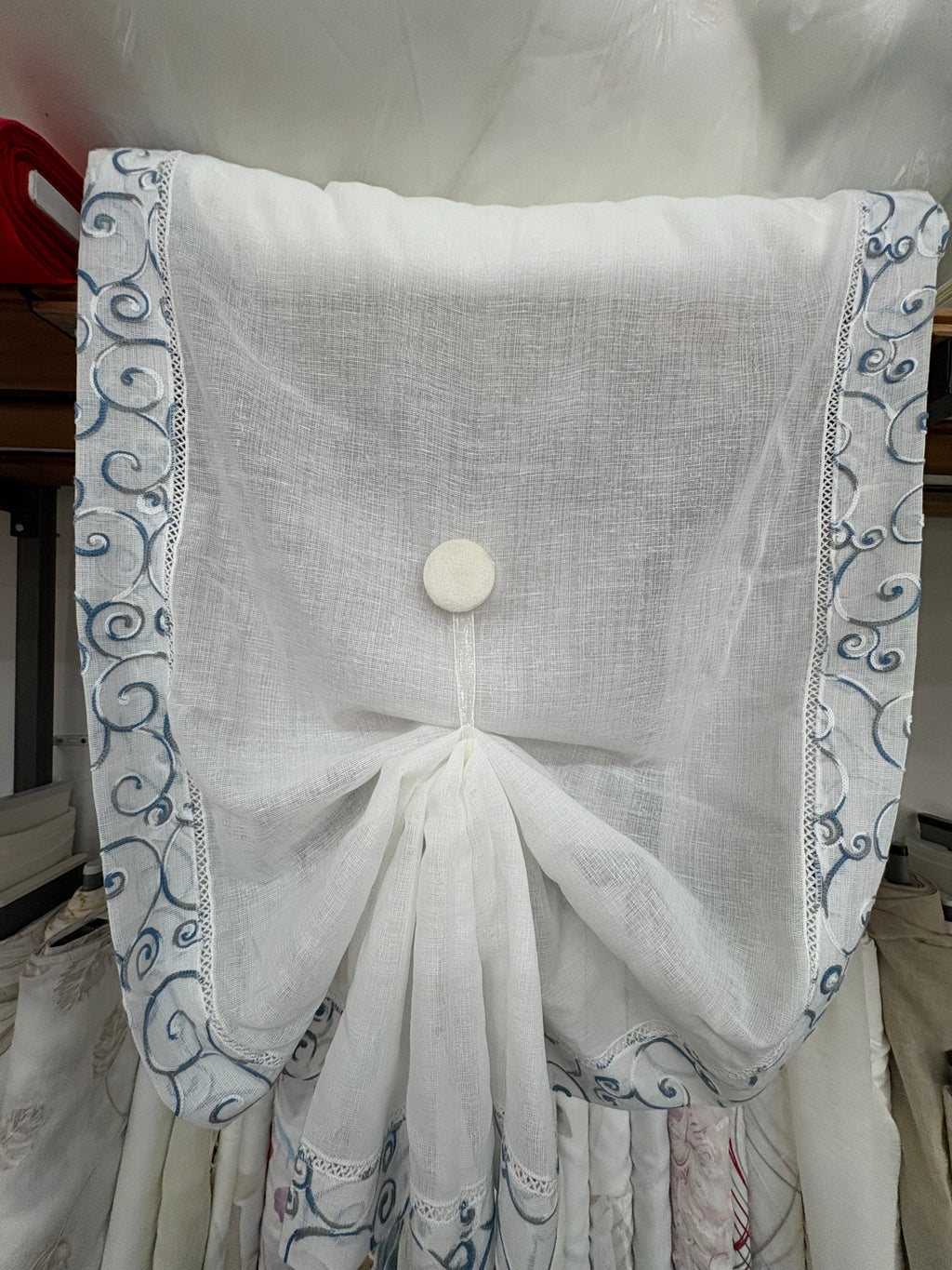 TENDINA A VENTRO L=60 CM “onda blu”