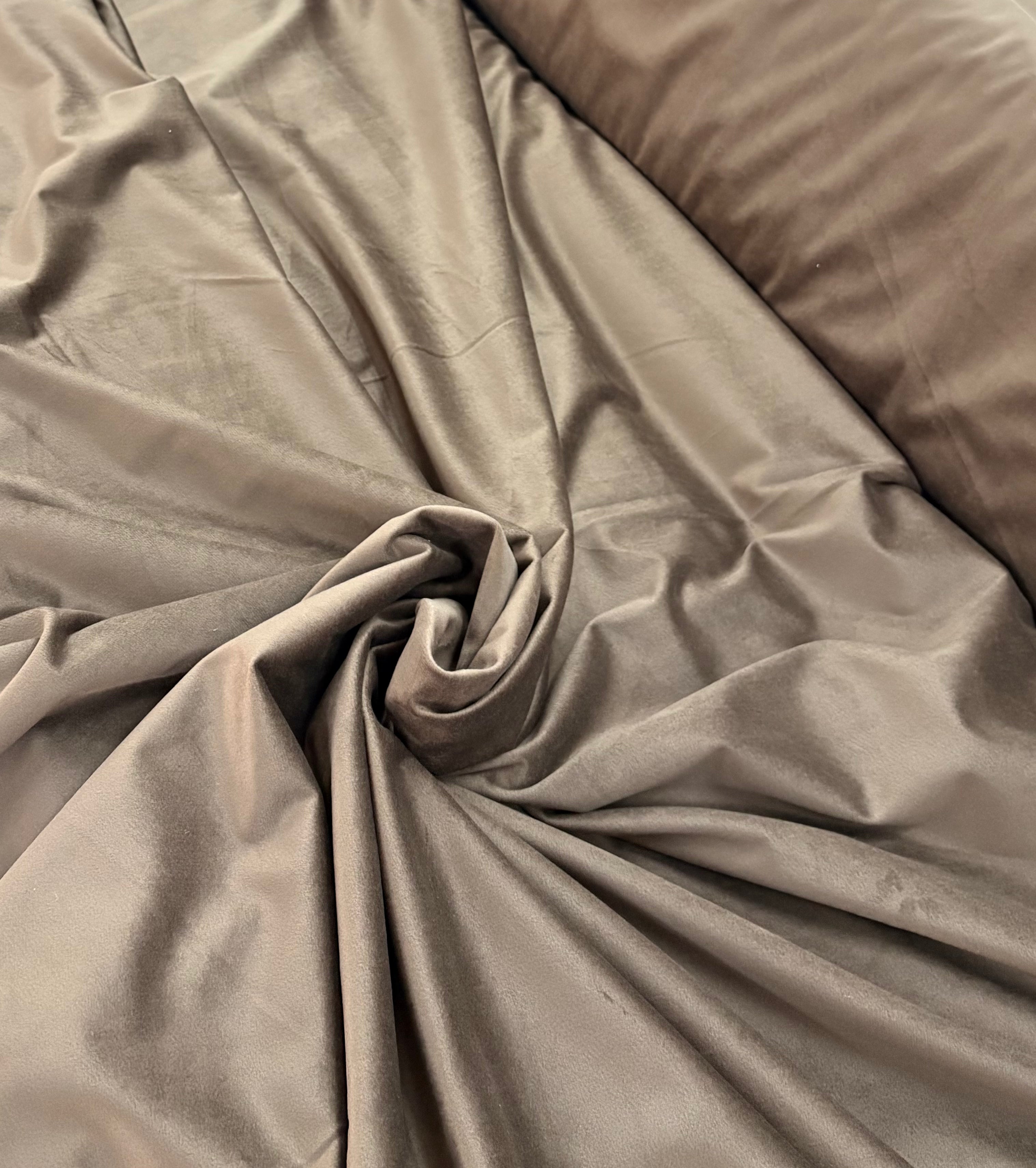 TESSUTO VELLUTO H 280 CM “marrone”