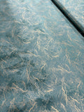 TESSUTO VELLUTO 250x280 CM “Lambi petrolio e oro”
