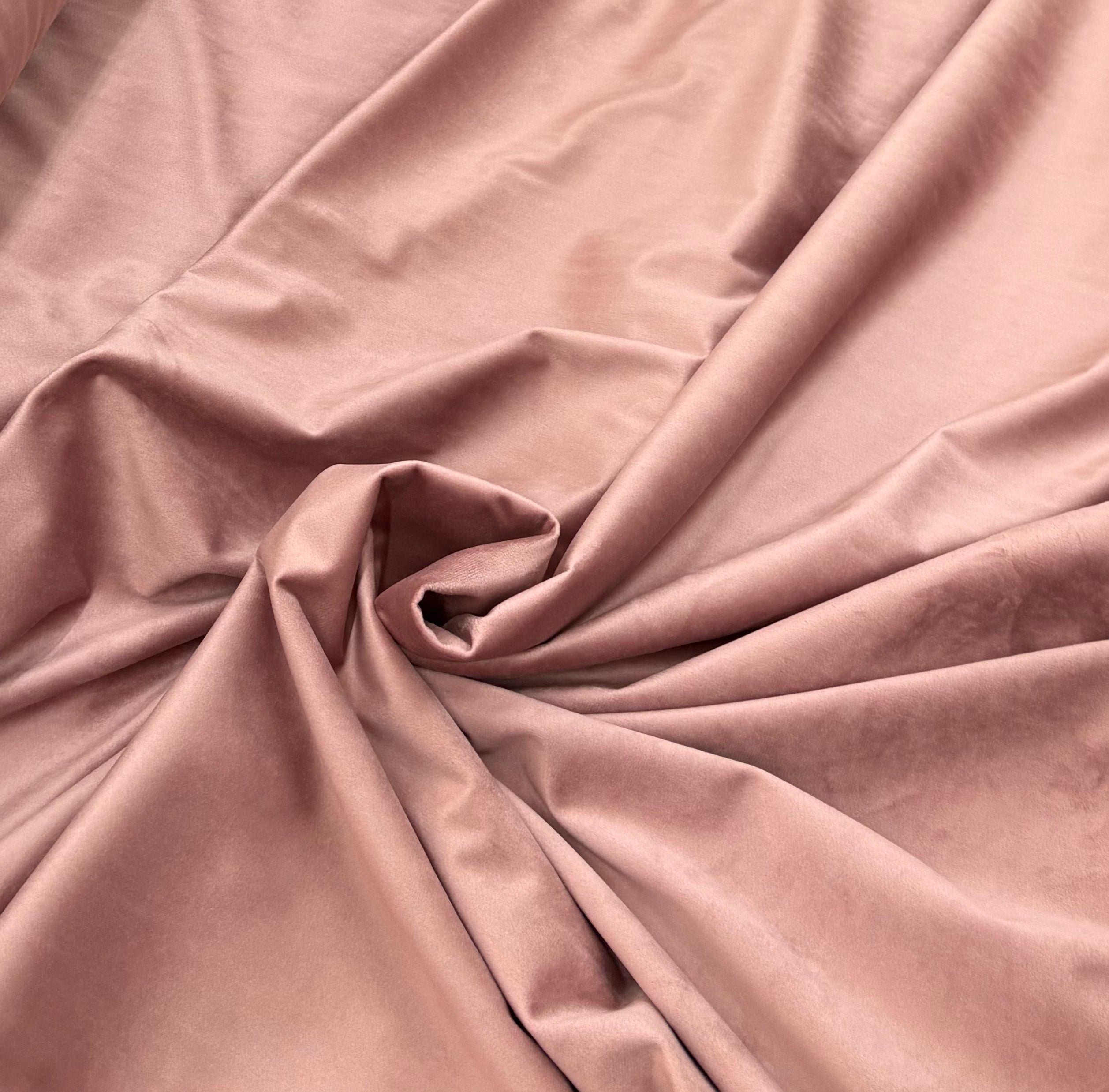 Tessuto VELLUTO H 280 CM “rosa antico”